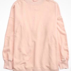 Aerie Women's Oversized Beyond Crew Pink Sweatshirt - S